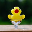 Product image for Glass Yellow Duck Carb Cap