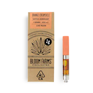 Photo of Orange Creamsicle (Sativa) Live Resin with Liquid Diamonds - 1 GRAM Cartridge