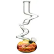 Product image for 12" Raked Zig Zag Bubble Base Bong