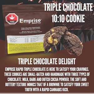 Photo of Triple Chocolate 10:10 Rapid Acting Balanced Cookie