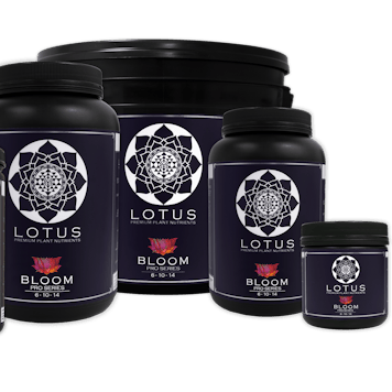 Photo of Lotus Premium Nutrient Technologies for Artisanal and Medicinal Grow Operations of all sizes.