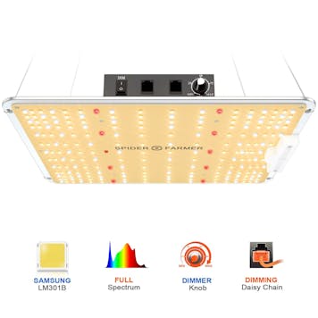 Photo of Spider Farmer® SF1000 LED Grow Light With Dimmer Knob