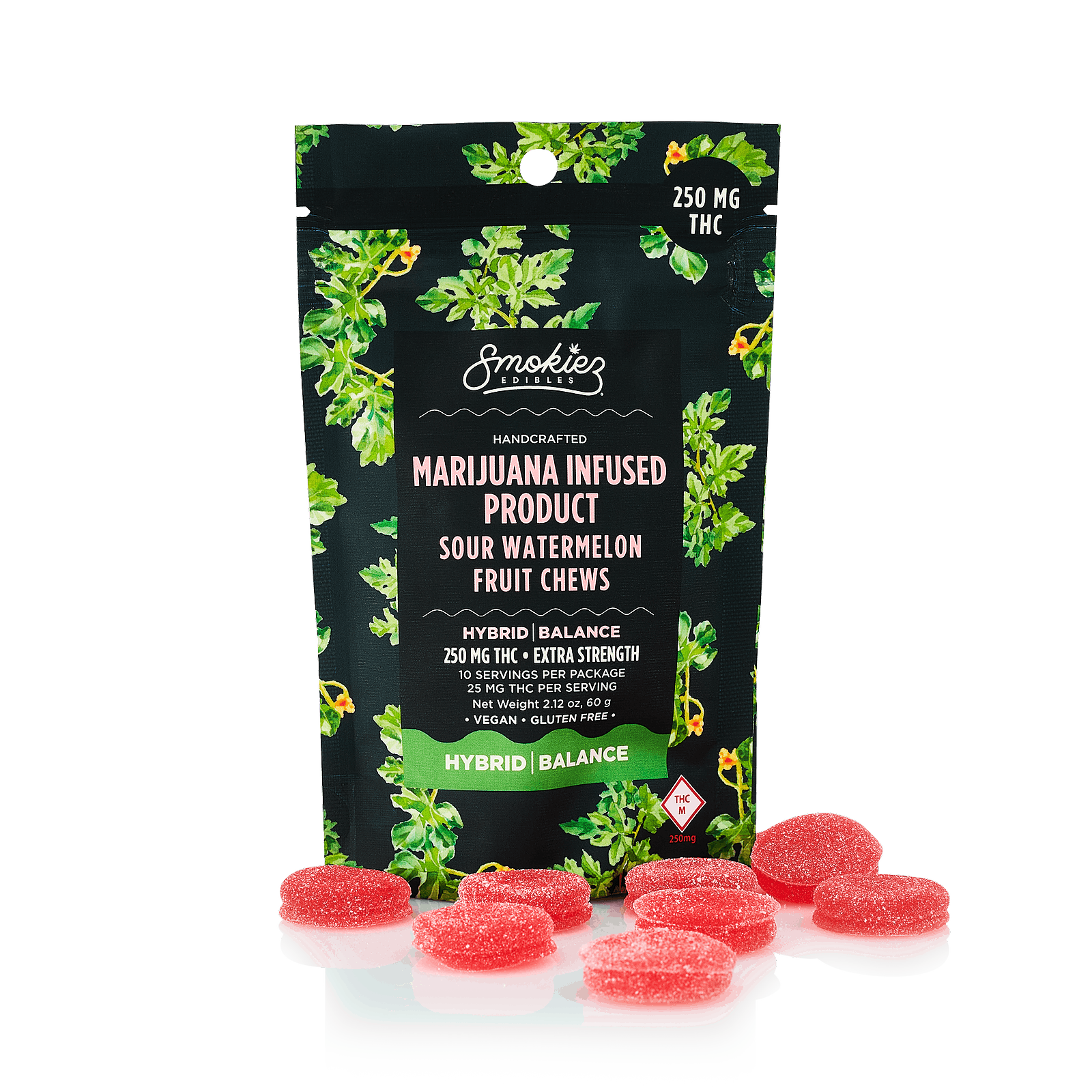 Smokiez Edibles Smokiez HYBRID Sour Watermelon Fruit Chews 250mg
