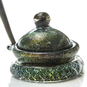 Photo of "Empire Glassworks" Dichroic Dish and Dabber Set