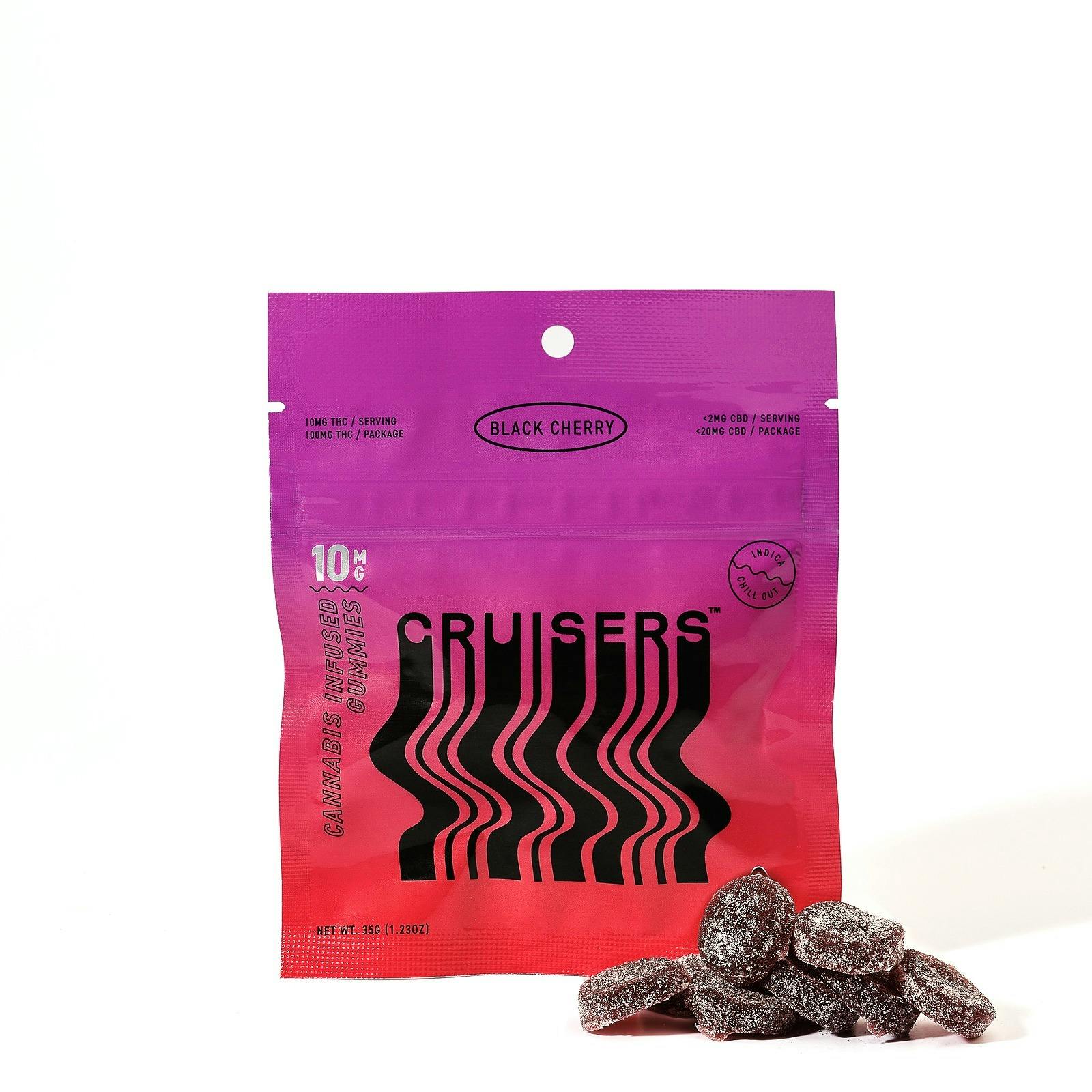 Cruisers Black Cherry Indica [10pk] (100mg) Leafly