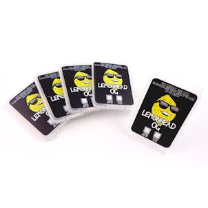 Photo of 25 Lemon Head OG Strain Shatter Packs SD Card Wax Packaging by Shatter Labels SP-018