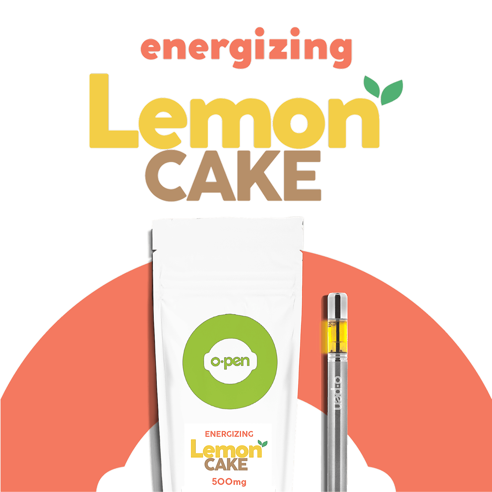 O.pen O.pen MICRO Lemon Cake (Energizing) 500mg Leafly