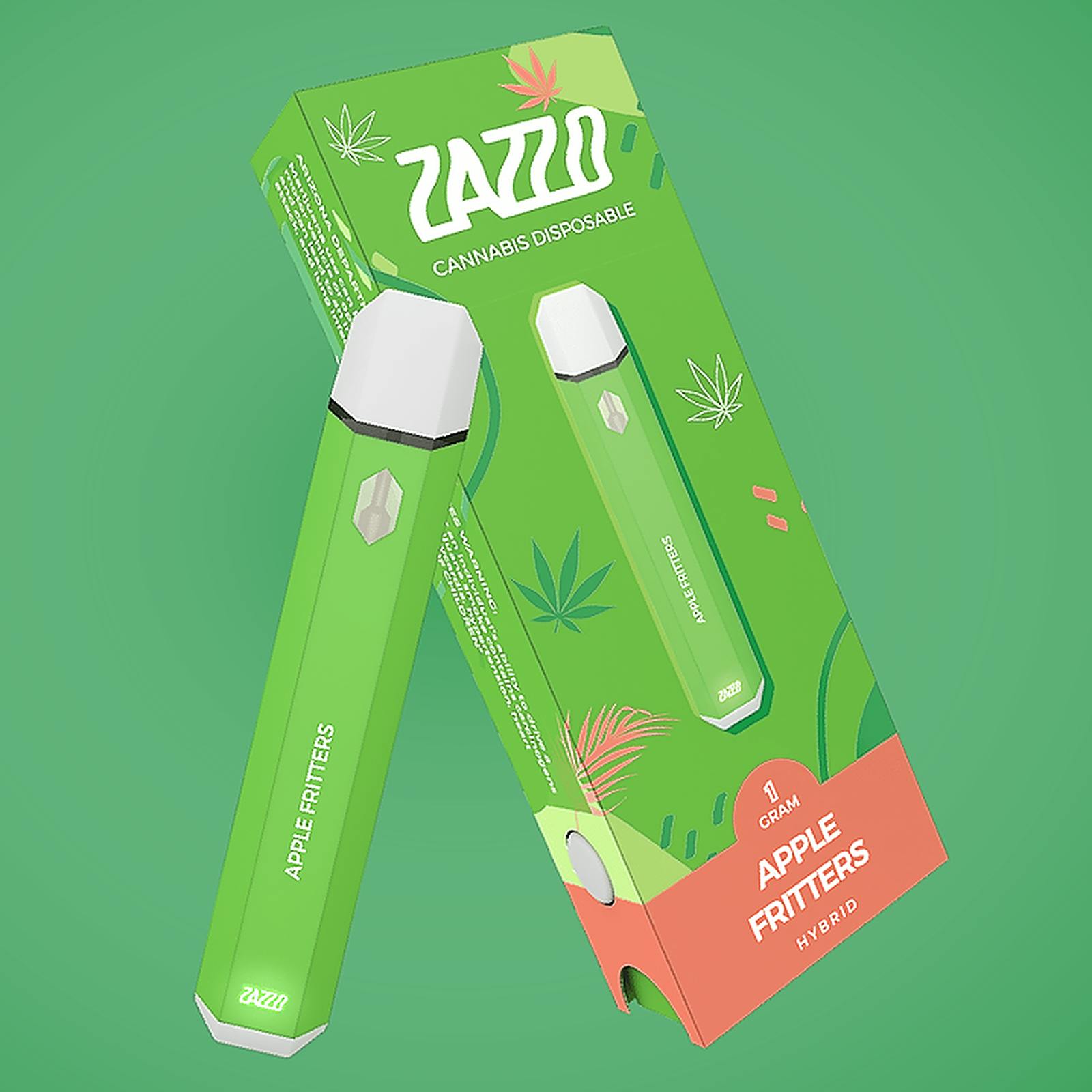 Zazzo Apple Fritters Disposable Distillate Cartridge (H1g) Leafly