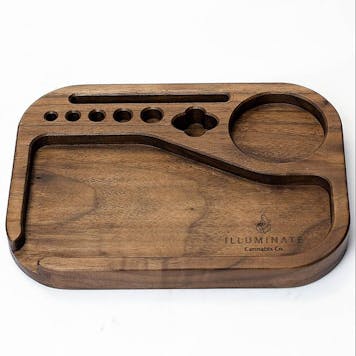 Photo of Compact Rolling Tray (Genuine Walnut)