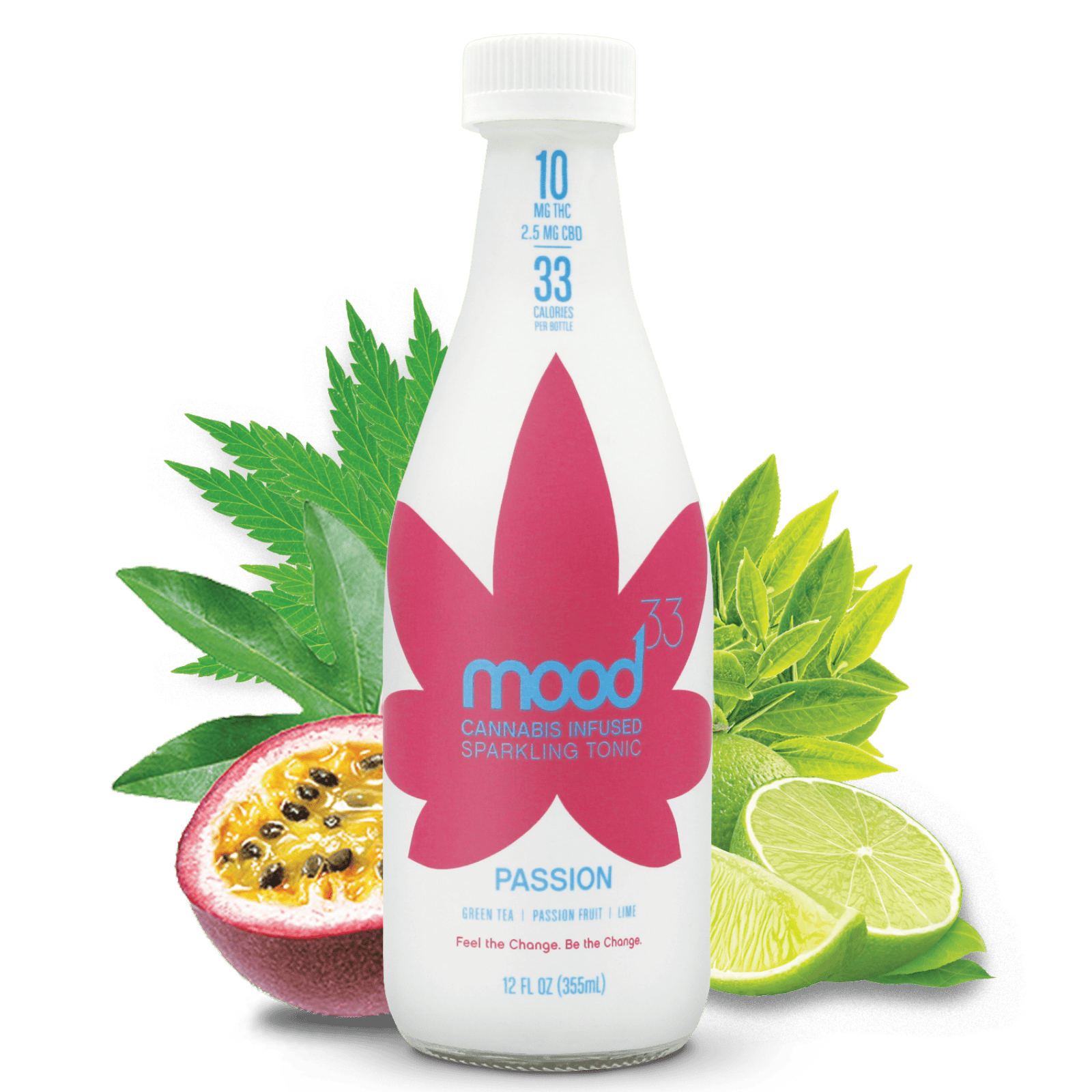 Mood33 Cannabis Infused Sparkling Tonics PASSION By Mood33 Leafly