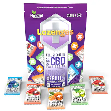 Photo of Candy Head 25mg Full Spectrum CBD Lozenges - (5pc pouch)
