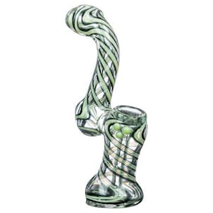 Photo of Slyme Accented Spiral and Marble Bubbler