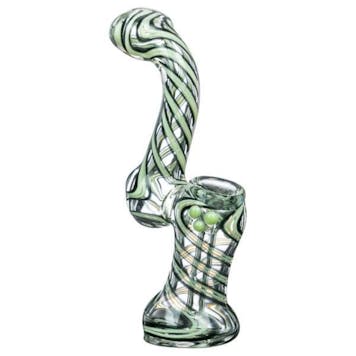 Photo of Slyme Accented Spiral and Marble Bubbler