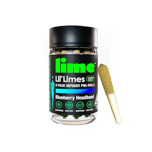 Photo of Diamond & Hash Infused Lil' Limes (.6g x 5 Mini Pre Rolls) | Blueberry
