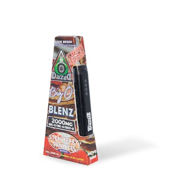 Photo of Strawberry Pancakes, Big O Blenz (HHC-O + THC-O + THCP-O) Live Resin Titanz Disposable — 2 Grams