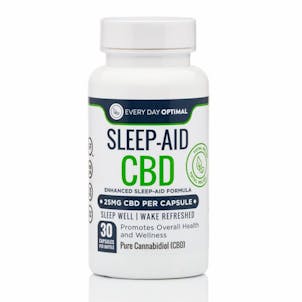 Product image for 25mg Sleep Aid CBD Capsules, Pure CBD Oil with 7 Sleep Promoting Vitamins from Every Day Optimal