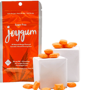 Photo of JoyGum Mango (Sugar Free) (10pk) - 5mg THC ea (50mg Total)
