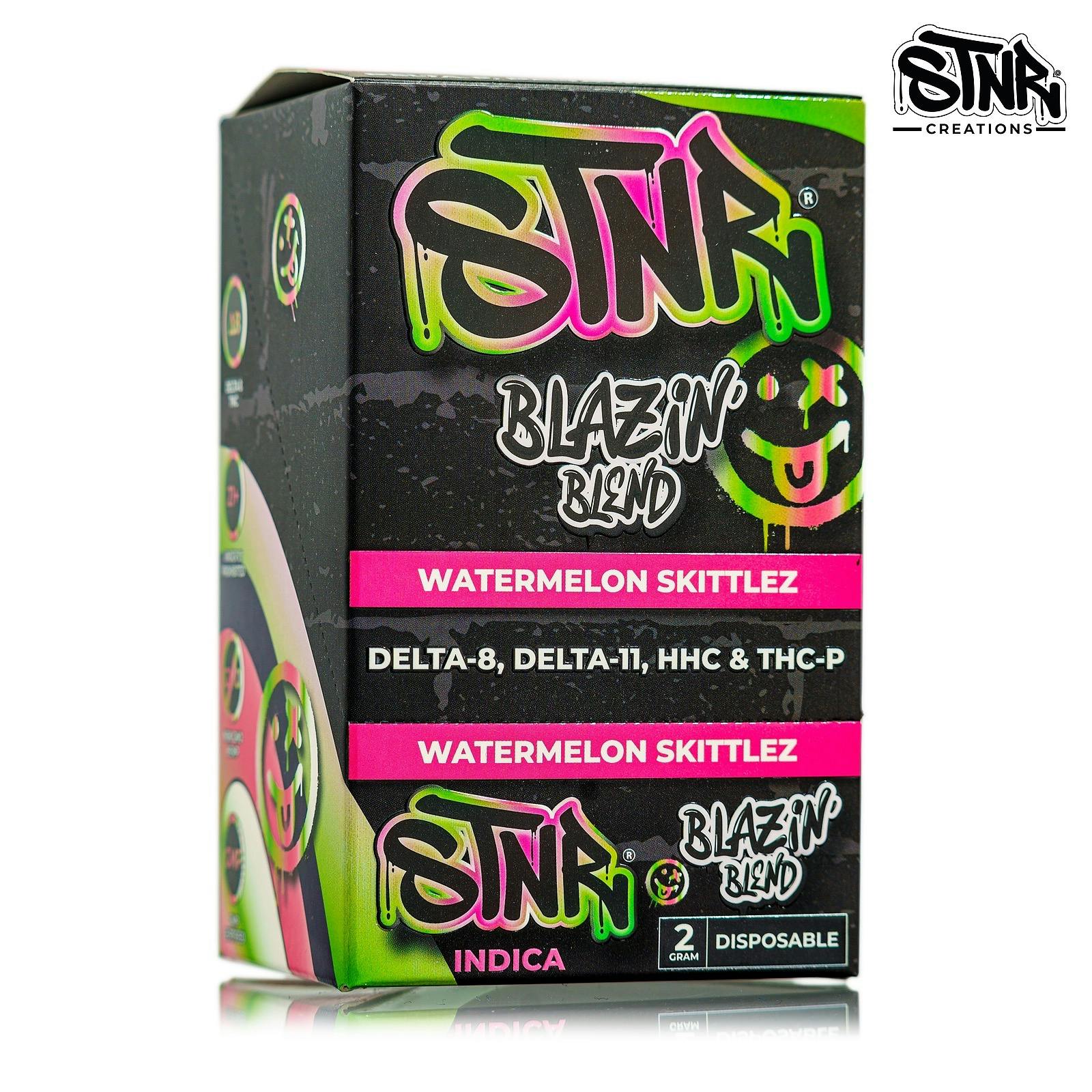 STNR Creations Watermelon Skittles Blazin' Blend 2 Gram Disposable