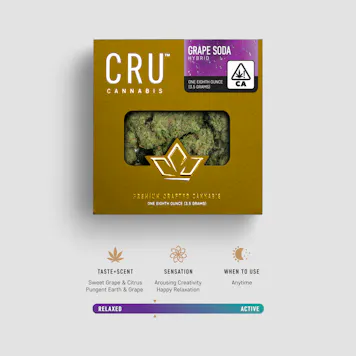 Photo of Grape Soda 3.5G Hybrid Flower