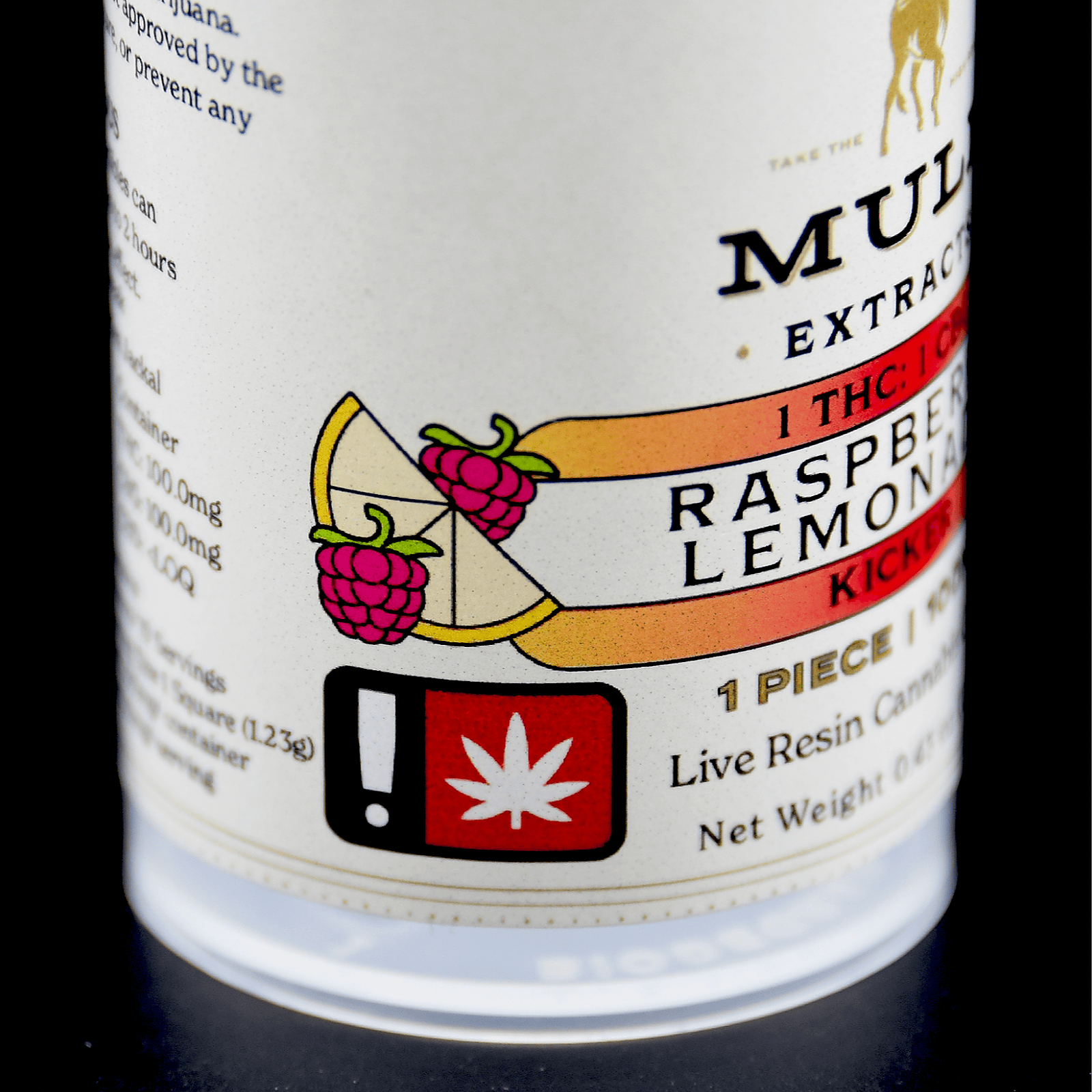 Mule Extracts 100mg Raspberry Lemonade 11 THC CBG Kicker Sativa Leafly