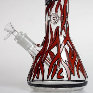 Photo of 13.5" Blazedayz™ Stripe Tiger High Quality Glass Borosilicate Water Pipe Bong