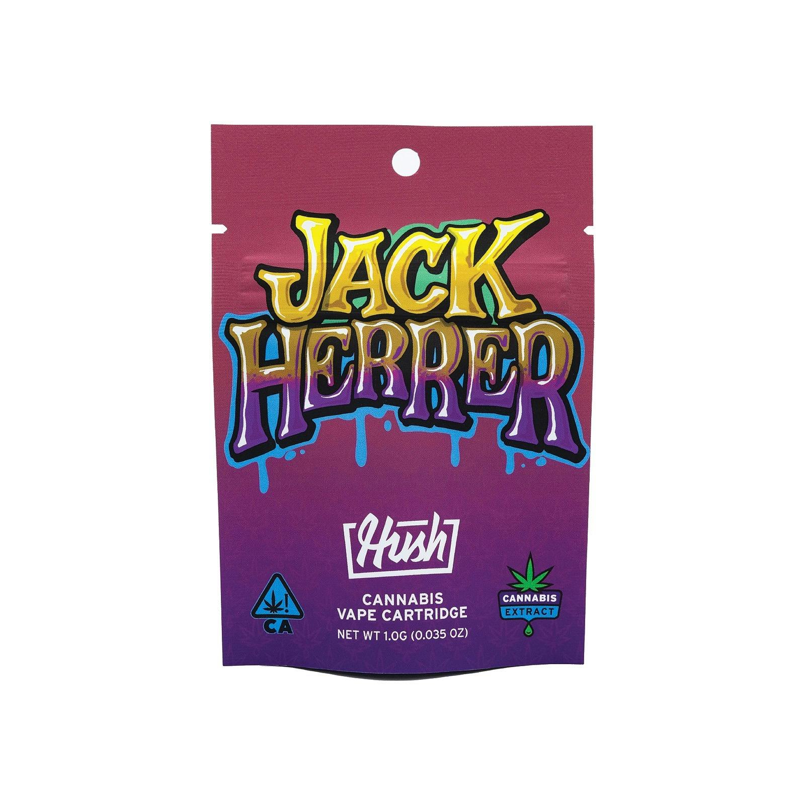 HUSH Jack Herer Flavored Distillate Vape Cartridge 1g Leafly