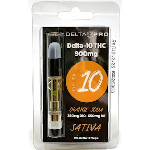 Photo of 1ml Vape Cartridge Delta 8 THC/ Delta 10 THC Blend Orange Soda