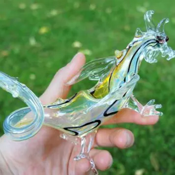 Photo of "Feestanding Glass Dragon" Hand Pipe