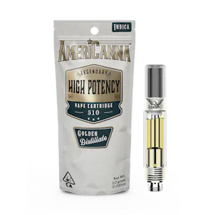 Photo of Bubblegum Kush AmeriCanna High Potency Distillate Cart