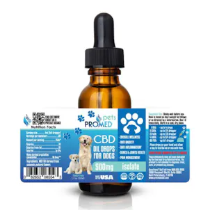 Photo of PET DOG ISOLATE CBD OIL DROPS 500MG