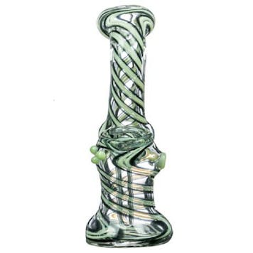 Photo of 5.5 " Slyme Accented Spiral and Marble Bubbler