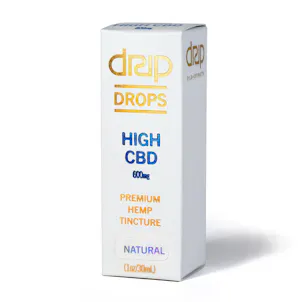 Photo of DRIP DROPS High CBD Vanilla 600mg