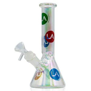 Photo of LA Pipes 9” Champagne Disco Beaker Bong