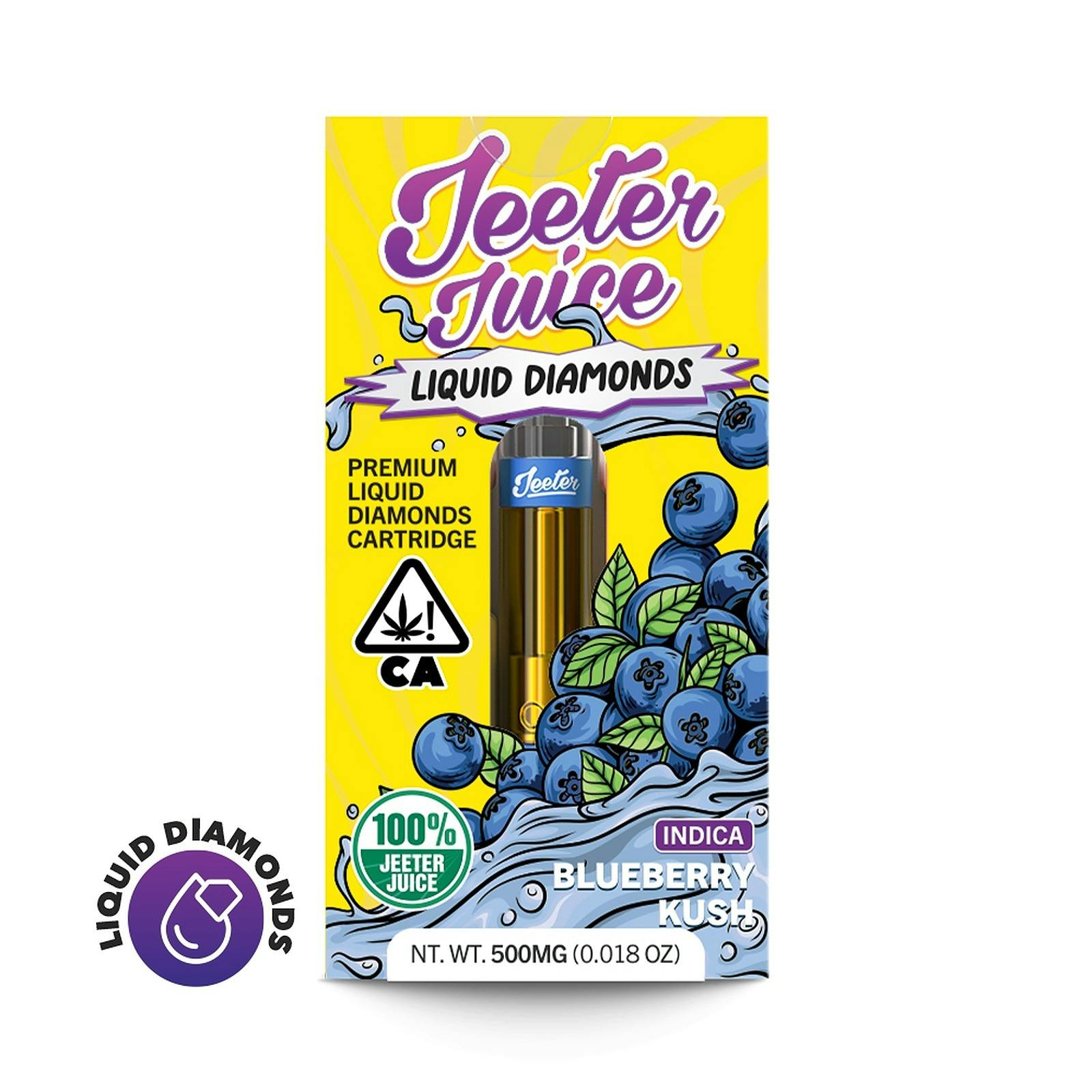 Jeeter Blueberry Kush Jeeter Juice Liquid Diamonds Cartridge Leafly