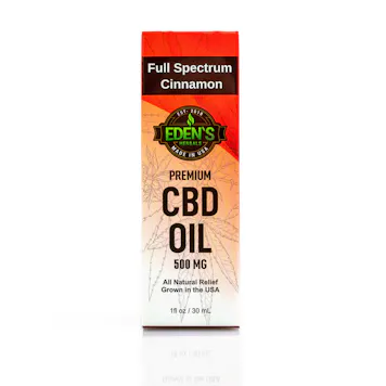 Photo of FULL SPECTRUM CBD OIL TINCTURE | CINNAMON | 500 MG