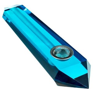 Photo of "Blue Quartz" Crystal Stone Pipe