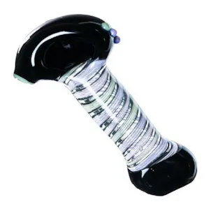 Photo of 4.5 " Slyme Accented Barber Pole Hand Pipe