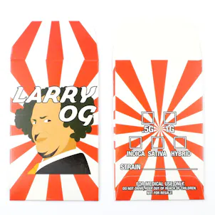 Photo of 25 Larry OG Strain Label Concentrate Shatter Labels Wax Envelopes #209