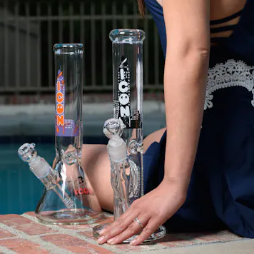 Photo of 14" Heavy 9mm Straight Tube Bong, by ICON Glass