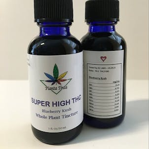 Photo of Super High THC whole plant tincture- Blueberry Kush
