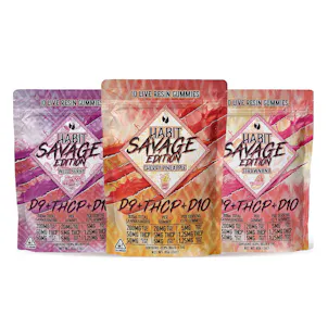 Photo of Savage Gummies | 20mg D9 THC per gummy w/THCP | 10 pack