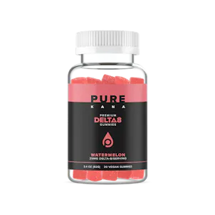 Photo of PureKana 25mg Watermelon Delta8 Vegan Gummies (20 ct.)