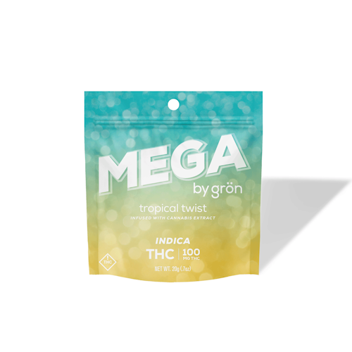 Grön THC Tropical Twist Mega Pearl - Indica