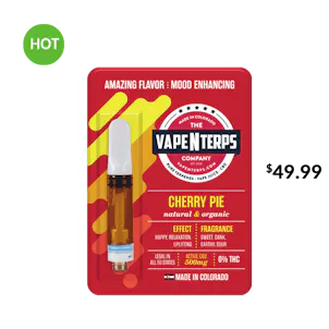 Photo of 500MG CHERRY PIE CBD VAPE CARTRIDGE
