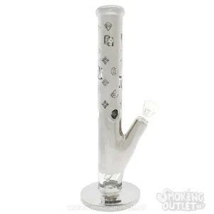 Photo of 15" Fully Plated Louie Straight Tube by Diamond Glass