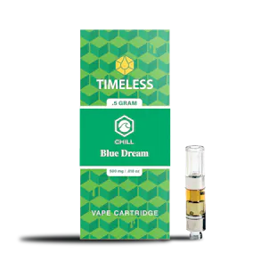 Photo of Timeless Blue Dream 500mg Vape Cartridge (Chill)