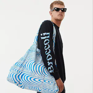 Photo of Afends Unisex Broccoli - Hemp Tote Bag - Multi