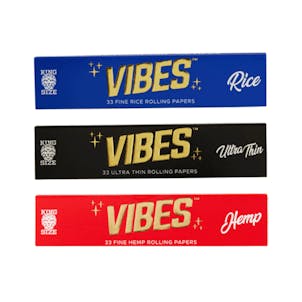Photo of VIBES King Size Rolling Papers - Hemp, Rice & Ultra-Thin