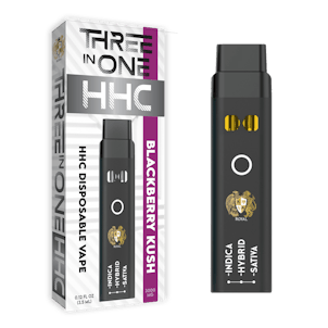 Photo of R.A Royal HHC Three in One Disposable: Blackberry Kush (3000MG)