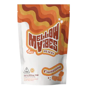 Photo of Mellow Vibes Peaces THC Hard Candies Cinnamon 10 Pack